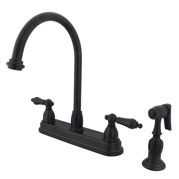 8" Centerset Kitchen Faucet, Oil Rubbed Bronze